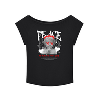 Peace without Love Essential Wide Neck Baby T-shirt
