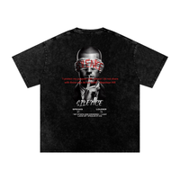 Silence Snow Washed Oversized Cotton T-Shirt